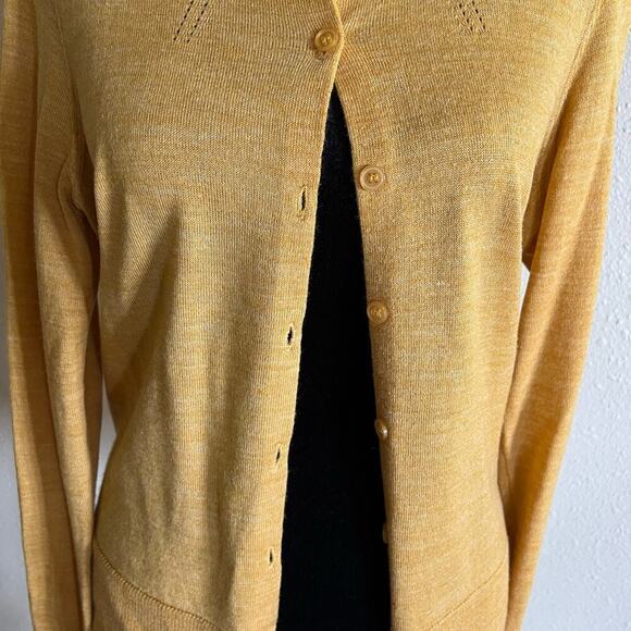 The Limited Sweaters - The Limited Mustard Button Down Cardigan, Women's size M